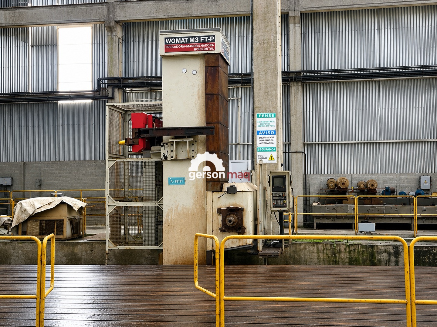 MANDRILHADORA FRESADORA HORIZONTAL CNC FLOOR TYPE WOTAN M3 FTP